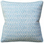 Galon Print Aqua - Throw Pillow by Ryan Studio