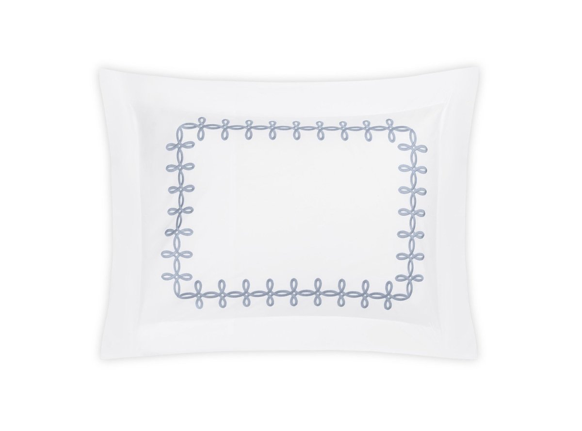 Gordian Knot Wedgwood Sham | Matouk Percale Bedding at Fig Linens and Home