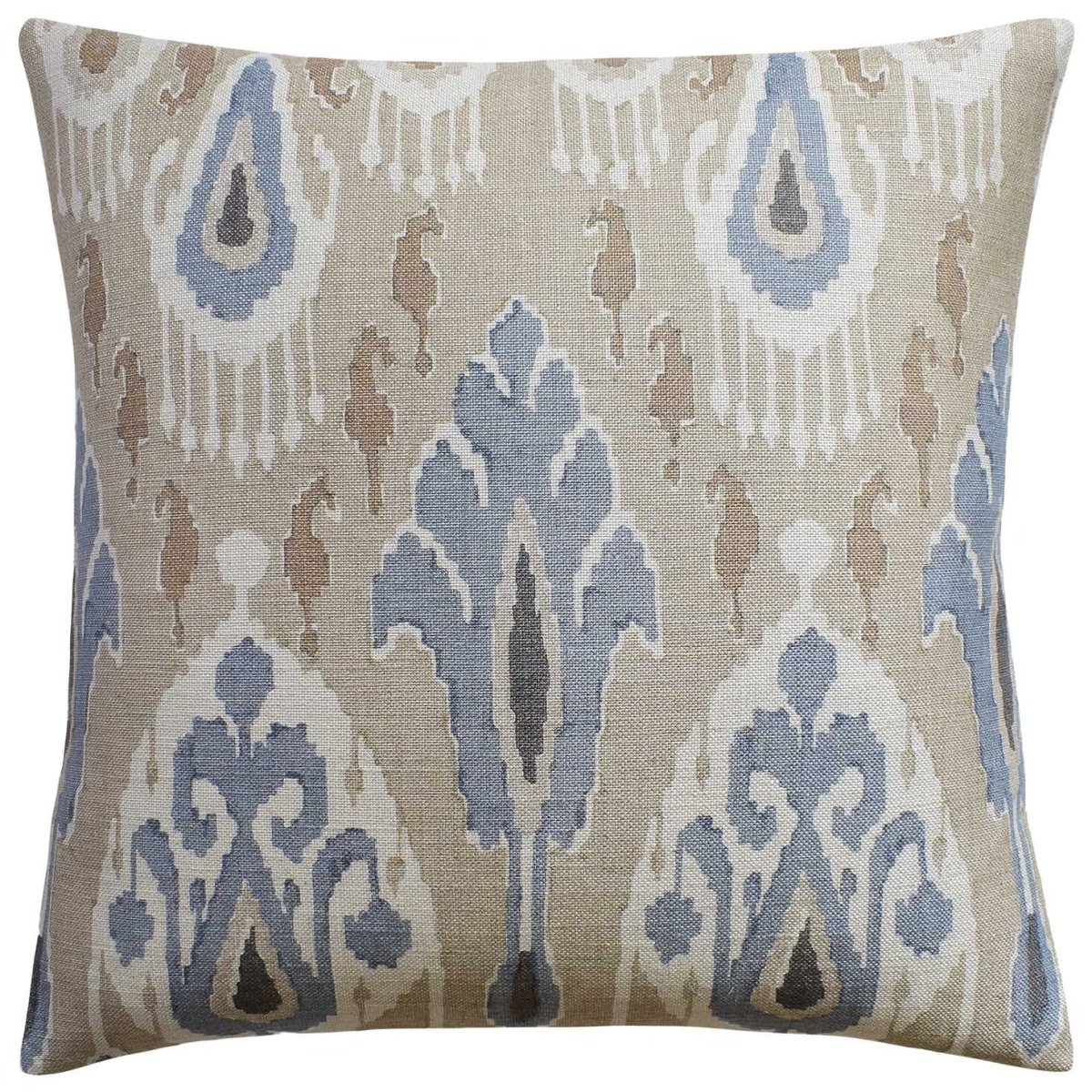 Ikat Bokhara Sand - Throw Pillow by Ryan Studio - GP and J Baker Fabric