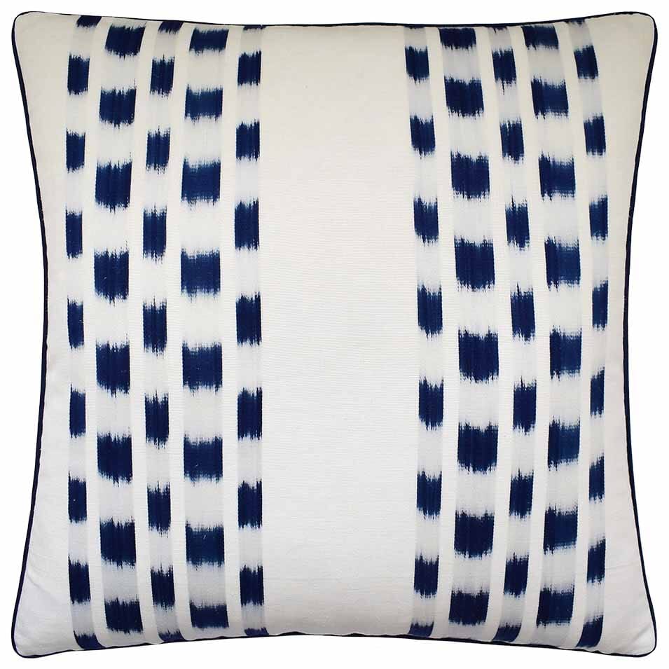 Ikat 2024 blue pillows