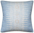 Javanese Stripe Spa Blue Decorative Pillow - Ryan Studio Throw Pillow in Thibaut Fabrics Anna French