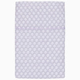 Flat Sheet with Embroidery - John Robshaw Bindi Lavender Sheets | Organic Cotton Bedding