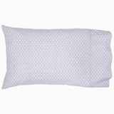 Pillowcases with Embroidery -  - John Robshaw Bindi Lavender Sheets | Organic Cotton Bedding