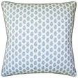 Julia Beige Spa Blue - Throw Pillow by Ryan Studio