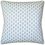 Julia Beige Spa Blue - Throw Pillow by Ryan Studio