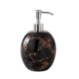 Soap or Lotion Pump Dispenser - Kassatex Athenas Black and Gold Marble Luxury Bath Accessory