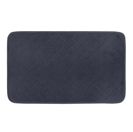 Kassatex Diamond Quilt Navy Tubmat | Fig Linens and Home