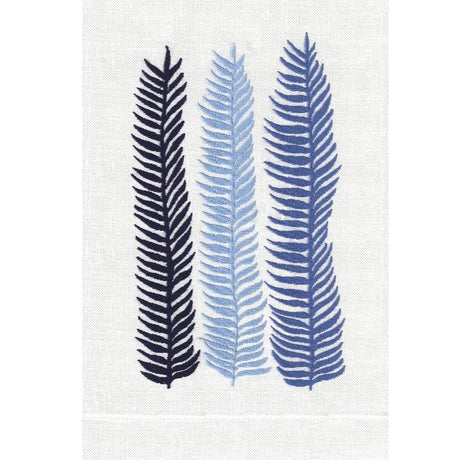 Cobalt Kelp Linen Guest Towels | Fig Linens and Home