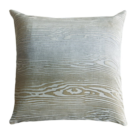 Woodgrain Velvet Nickel Pillows by Kevin O’Brien Studio - Fig Linens