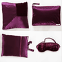 Kumi Kookoon Velvet Travel Set Fig Linens Merlot