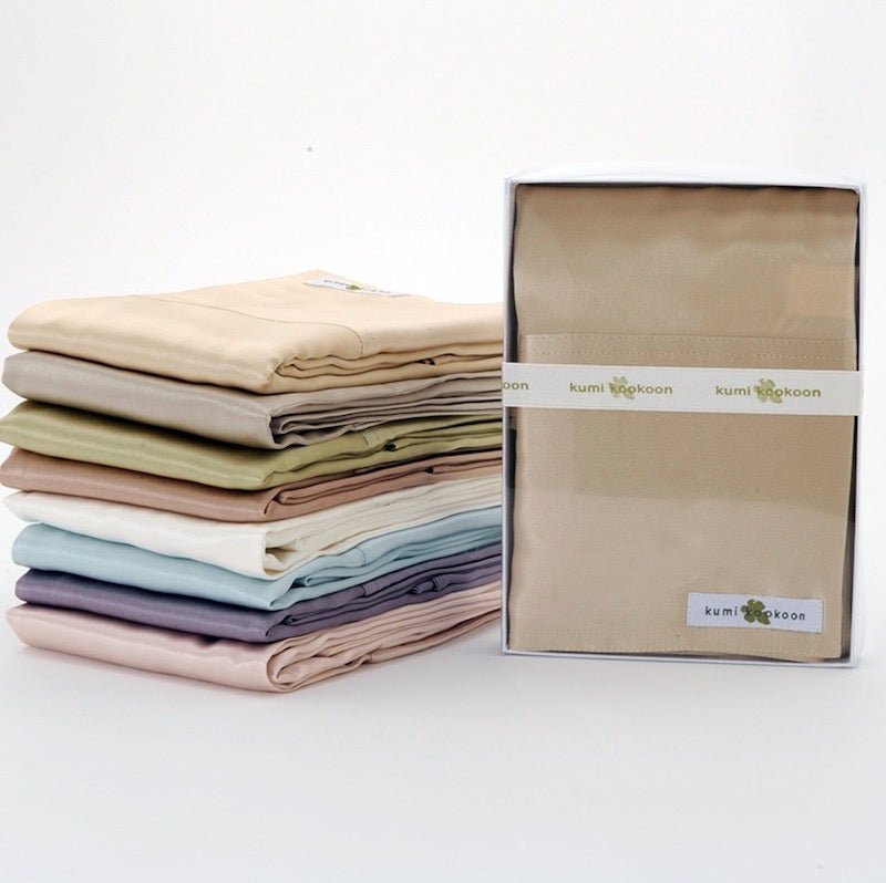 Kumi Kookoon Silk Bedding - Classic Pillowcase Boxed - Fig Linens and Home