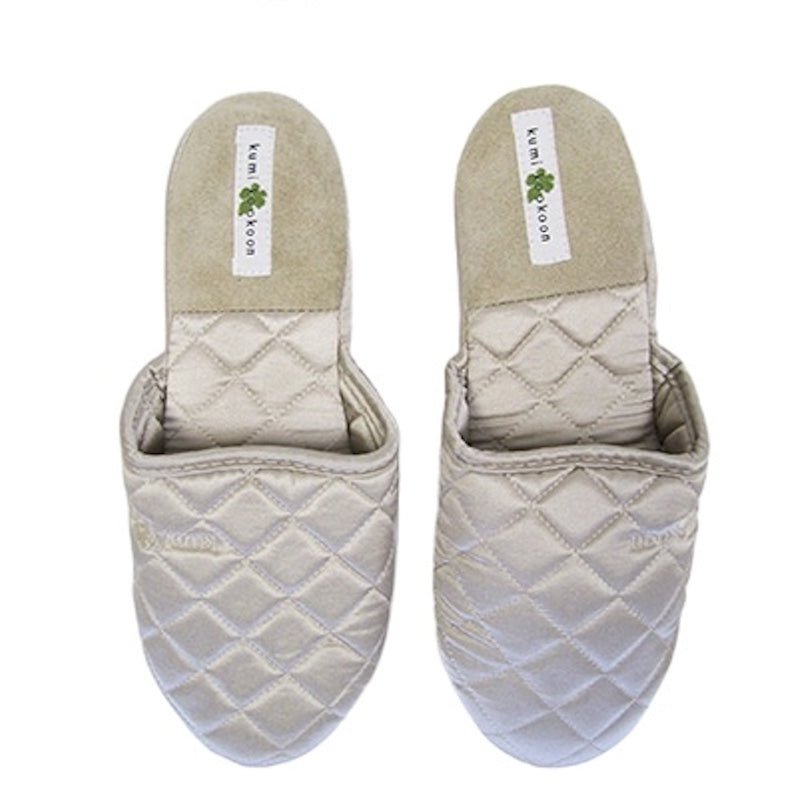 Kumi Kookoon Quilted Silk Slippers