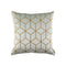 Lili Alessandra Cube Square Pillow Aquamarine / Gold 22x22