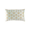 Lili Alessandra Cube Sm Rectangle Pillow Aquamarine / Gold 14x22