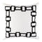 Lili Alessandra Peru Euro Border Pillow White / Black 28x28