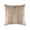 Lili Alessandra Peru Square Pillow Dark Sand / Platinum / Gold 24x24