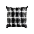 Lili Alessandra Ivy Square Pillow White / Black 22x22