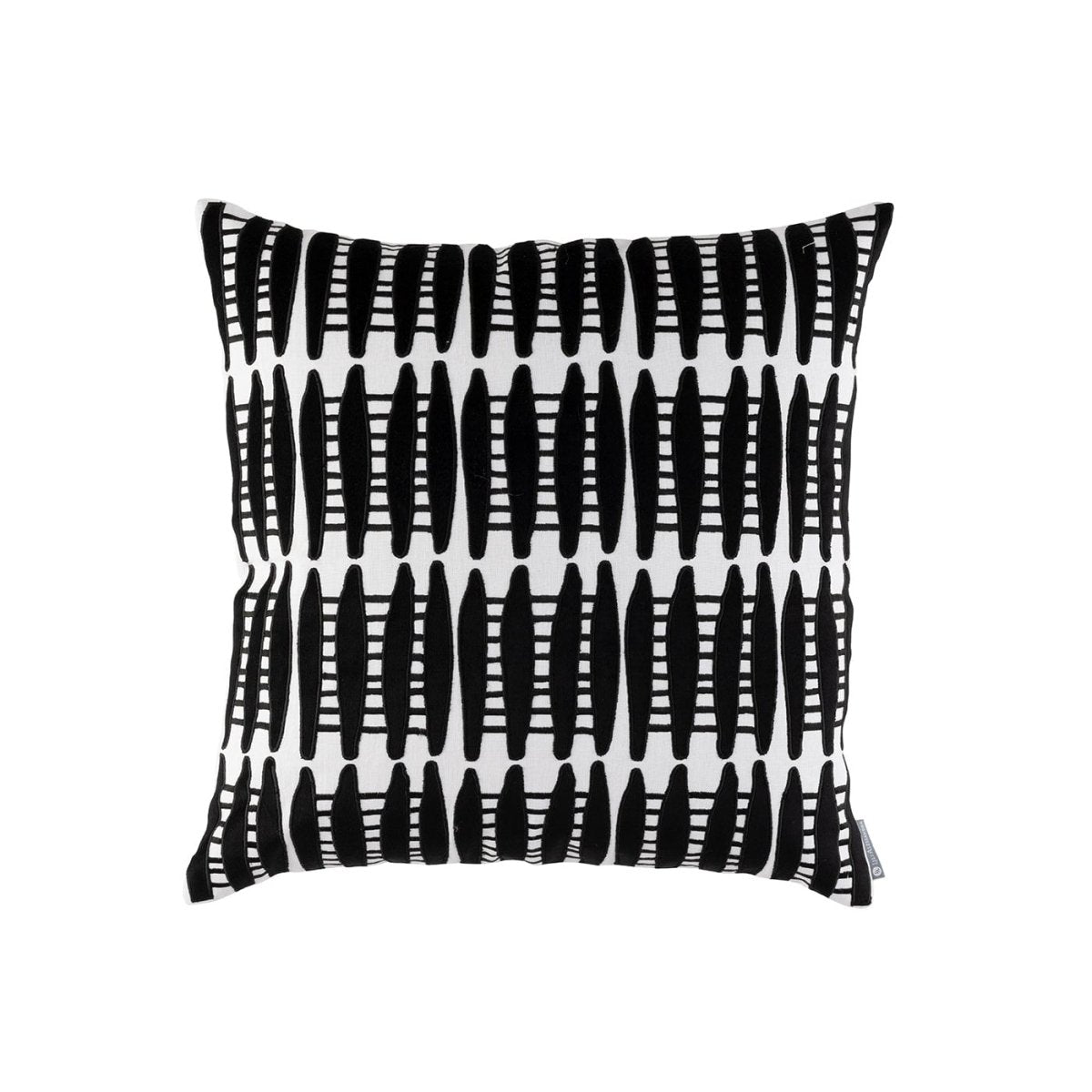 Lili Alessandra Ivy Square Pillow White / Black 22x22