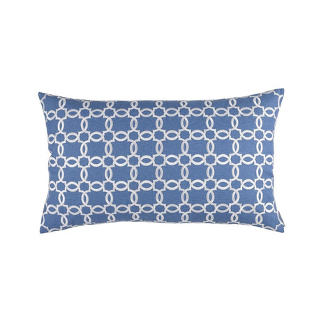 Lynx Azure & White Large Pillow by Lili Alessandra | Fig Linens