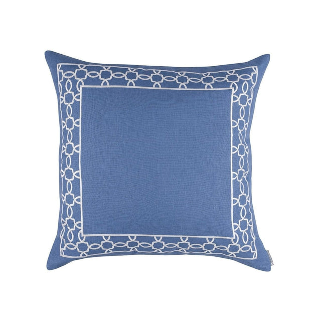 Lynx Azure & White Euro Pillow by Lili Alessandra | Fig Linens