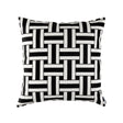 Lili Alessandra Tommy Square Pillow Ivory / Black 24x24