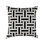 Lili Alessandra Tommy Square Pillow Ivory / Black 24x24