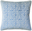 Labyrinth Velvet Blue - Throw Pillow by Ryan Studio