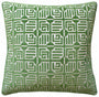 Labyrinth Velvet Emerald - Throw Pillow by Ryan Studio