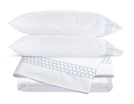 Liana Wedgwood Sheet Set | Matouk Percale Cotton Sheets