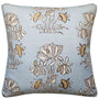 Lily Flower Spa Blue - Throw Pillow by Ryan Studio