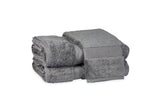 Matouk Lotus Charcoal Bath Towels at Fig Linens