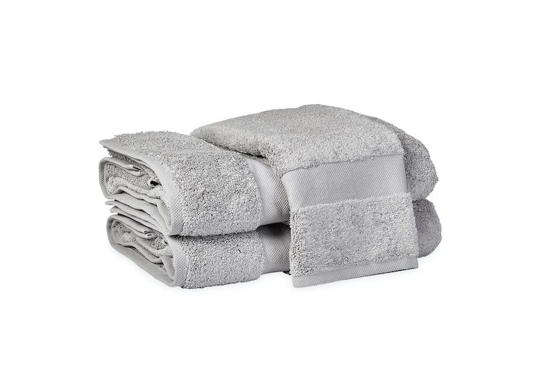 Matouk Lotus Smoke Bath Towels at Fig Linens