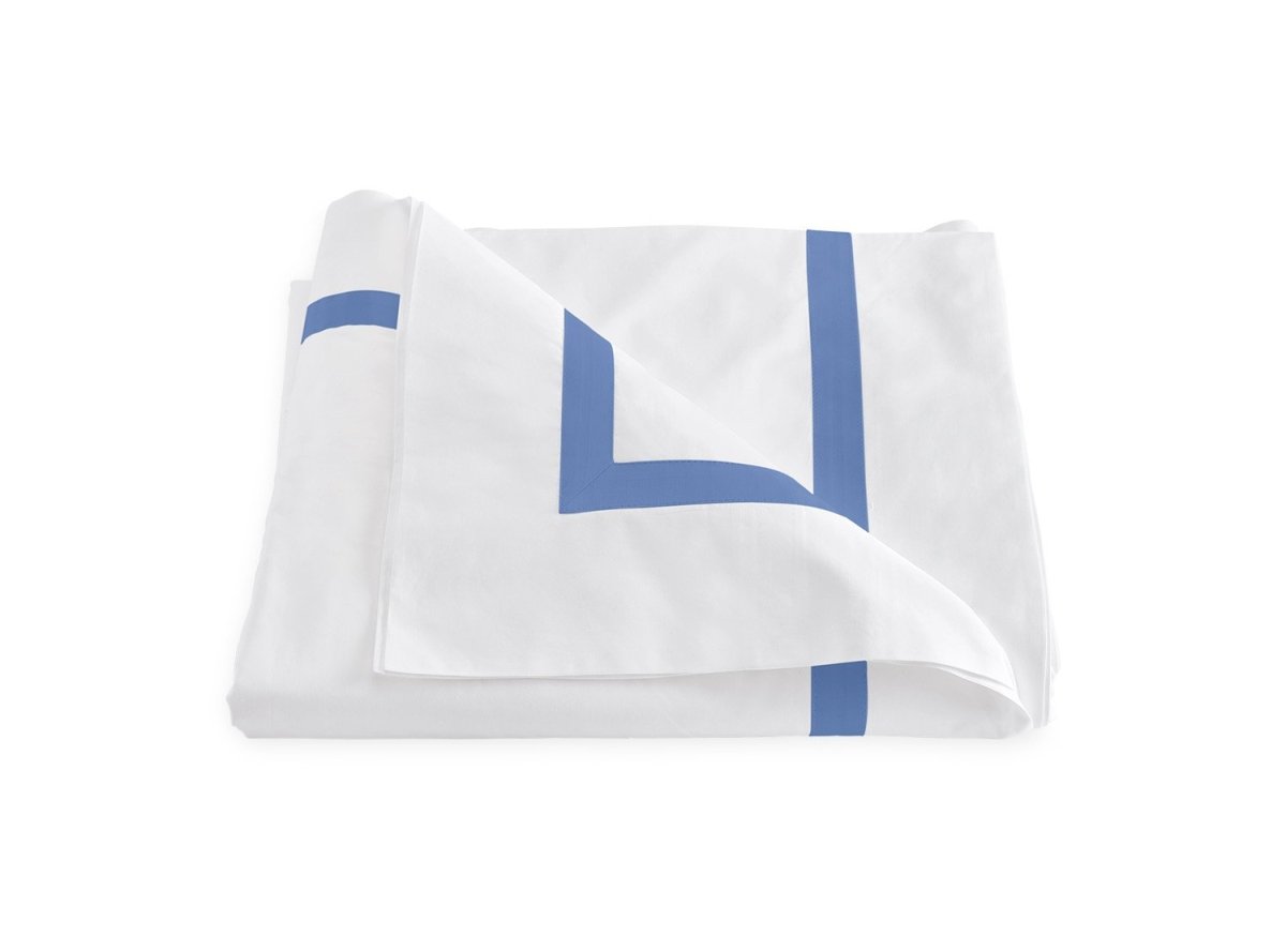 Lowell Azure Duvet Cover | Matouk at Fig Linens