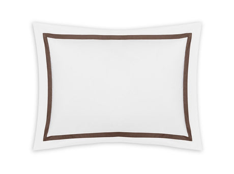 Lowell Mocha Sham | Matouk Percale Bedding