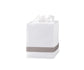 Lowell Tissue Box Cover in Platinum | Matouk at Fig Linens