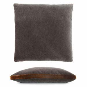 Grey & Copper Mohair Pillow by Kevin O'Brien Studio