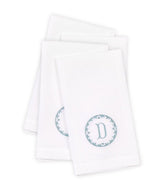 Matouk Carta Linens Guest Towels - Monogrammed in Letter D