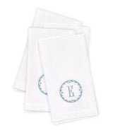 Matouk Carta Linens Guest Towels - Monogrammed in Letter E