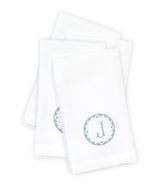 Matouk Carta Linens Guest Towels - Monogrammed in Letter J