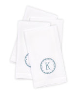 Matouk Carta Linens Guest Towels - Monogrammed in Letter K