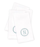 Matouk Carta Linens Guest Towels - Monogrammed in Letter N