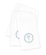 Matouk Carta Linens Guest Towels - Monogrammed in Letter T