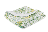 Matouk Schumacher Pomegranate Citrus Quilted Coverlet - Fig Linens