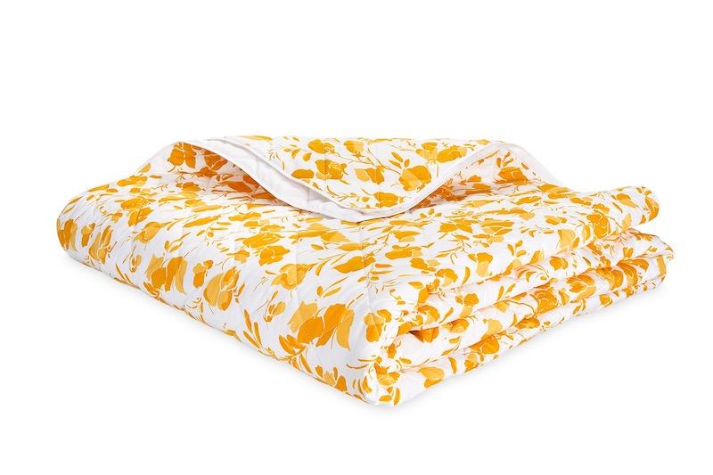 Matouk Alexandra Goldenrod Yellow Quilt | Fig Linens