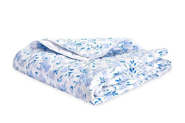 Alexandra Sky Blue Quilt | Lulu DK Matouk at Fig Linens