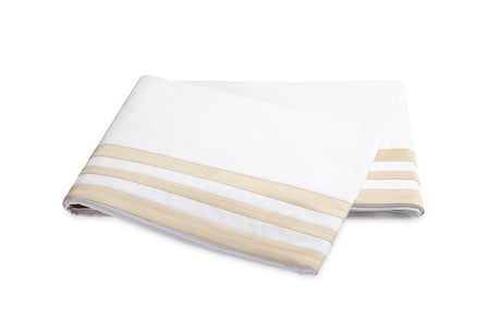 Matouk Allegro Flat Sheet in Champagne | Fig Linens