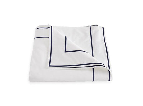 Ansonia Navy Duvet Cover | Matouk at Fig Linens