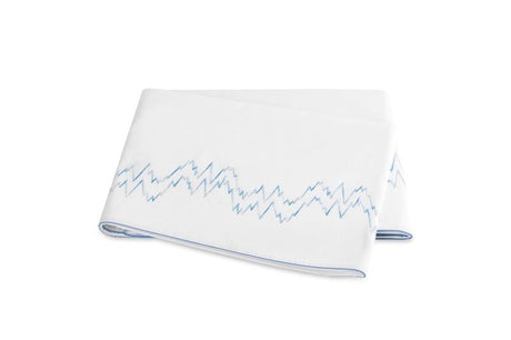 Aries Azure Flat Sheet | Matouk at Fig Linens