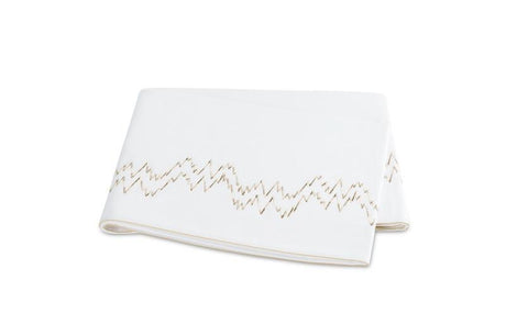 Aries Champagne Flat Sheet | Matouk at Fig Linens