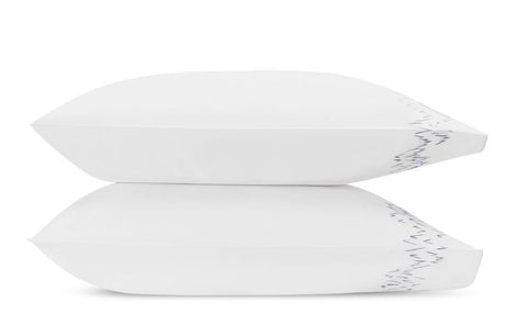 Aries Wave Pillowcases | Matouk at Fig Linens